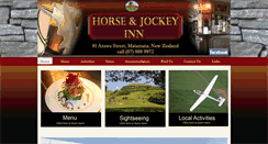 Desktop Screenshot of horseandjockeyinn.co.nz
