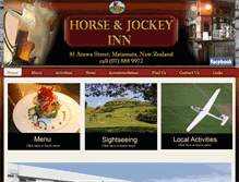 Tablet Screenshot of horseandjockeyinn.co.nz